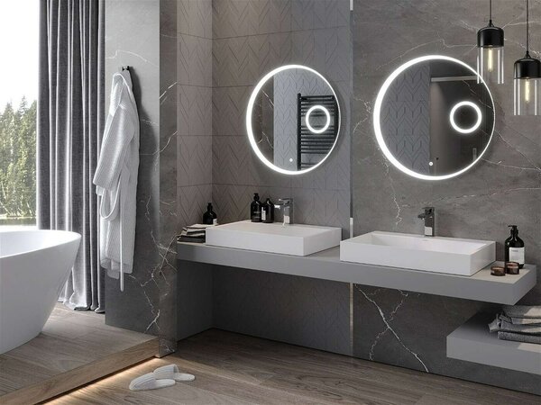 Mexen Ella LED Tükör - 70 cm, Kerek