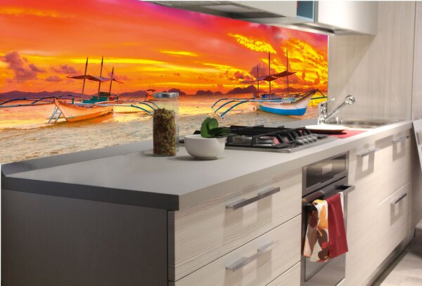 Konyhai fotótapéta - hajó 180 x 60 cm