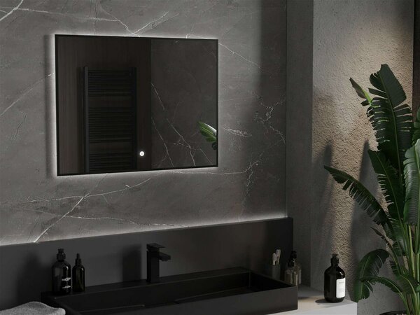 Mexen Erma LED Fürdőszobai Tükör - 80x60cm, Páramentesítővel