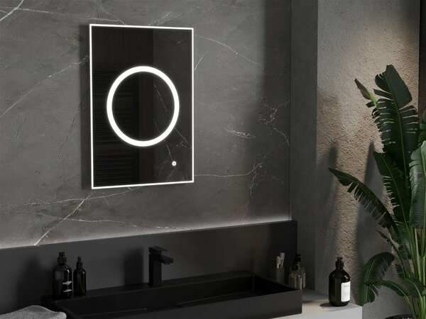 Mexen Koga LED Fürdőszobai Tükör - 50x70cm, Páramentesítővel