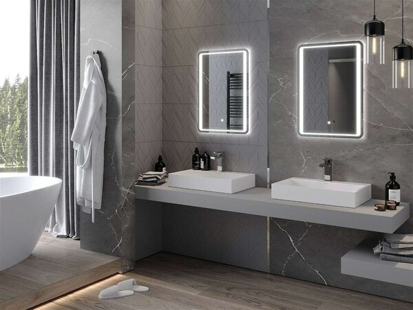 Mexen Zusa LED Tükör - 50x70 cm, Páramentesítővel
