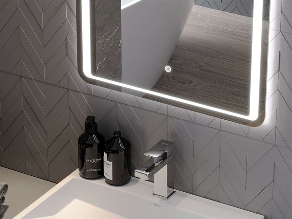Mexen Zusa LED Tükör - 50x70 cm, Páramentesítővel