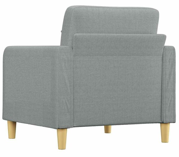 Modern Fotel - Világosszürke Szövet - 60 cm Ülőfelület