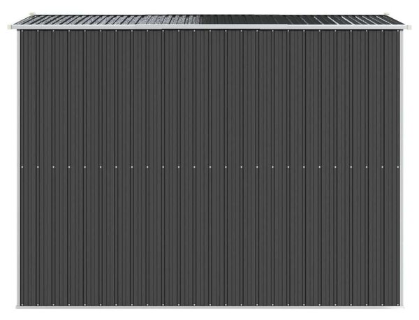 VidaXL kerti fészer 192 x 274 x 223 cm, antracitszürke, horganyzott acél