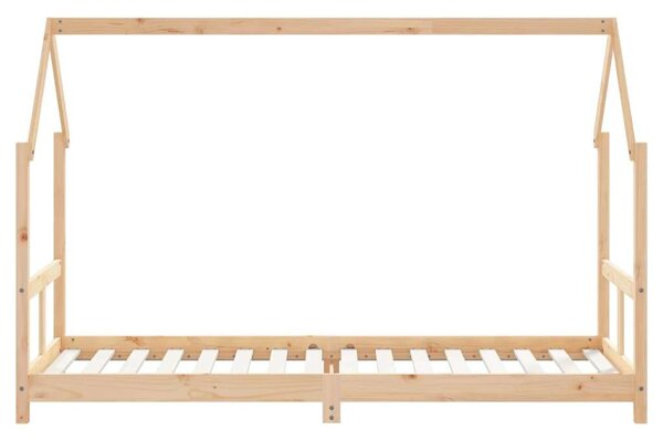 Gyerek tömör fenyőfa ágykeret 80 x 200 cm