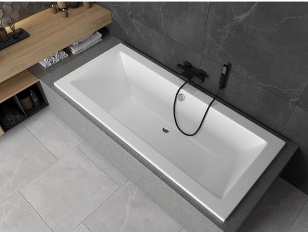 Mexen Cube téglalap alakú kád 160 x 70 cm, fehér - 55051607000