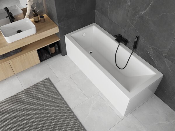 Mexen Cubik téglalap alakú kád 120 x 70 cm burkolattal, fehér - 55031207000X