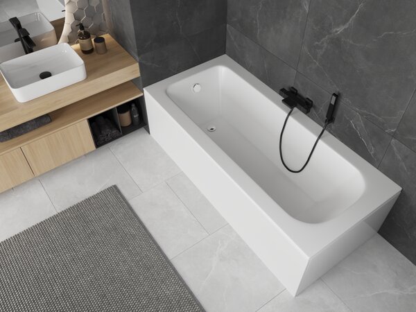 Mexen Vega téglalap alakú 120 x 70 cm-es kád burkolattal, fehér - 55011207000X