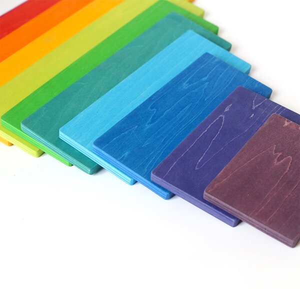 Montessori szivárvány építő fajáték