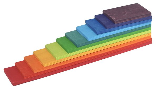Montessori szivárvány építő fajáték