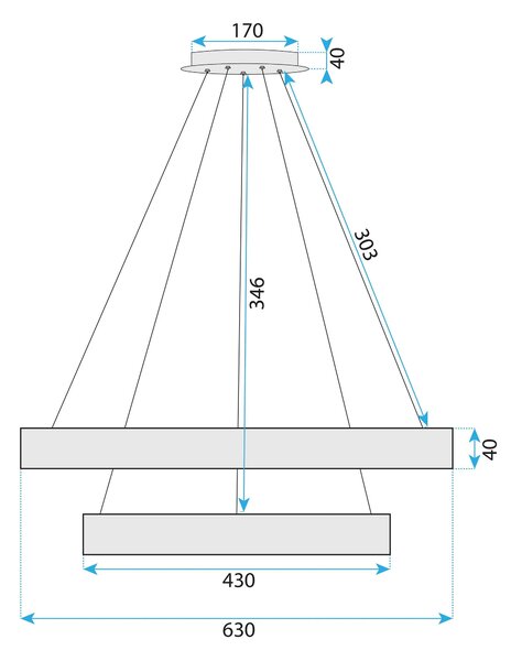 LED lámpa G046-2CP CHROME