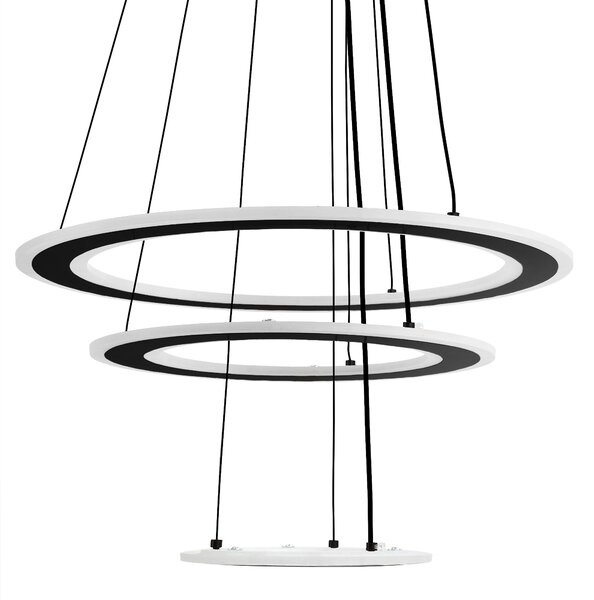 Toolight Toollight, LED mennyezeti lámpa 46cm, G040-3CP, fekete, OSW-06307
