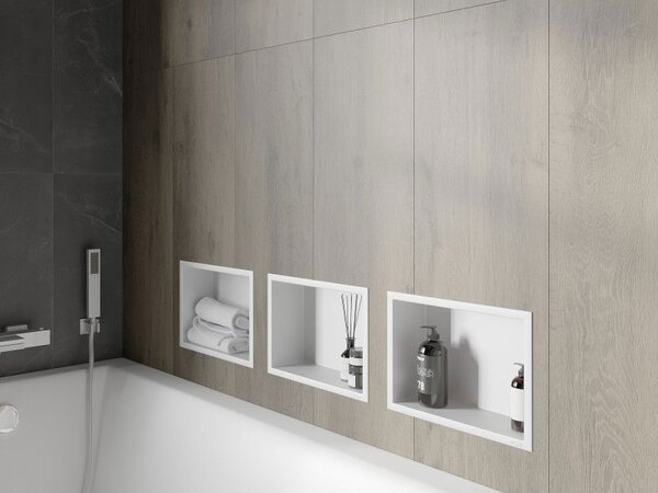 Mexen X-Wall-R fali polc peremmel 30 x 20 cm, fehér - 1920302010