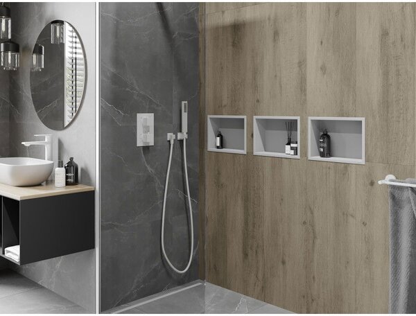 Mexen X-Wall-R fali polc peremmel 30 x 20 cm, fehér - 1920302010