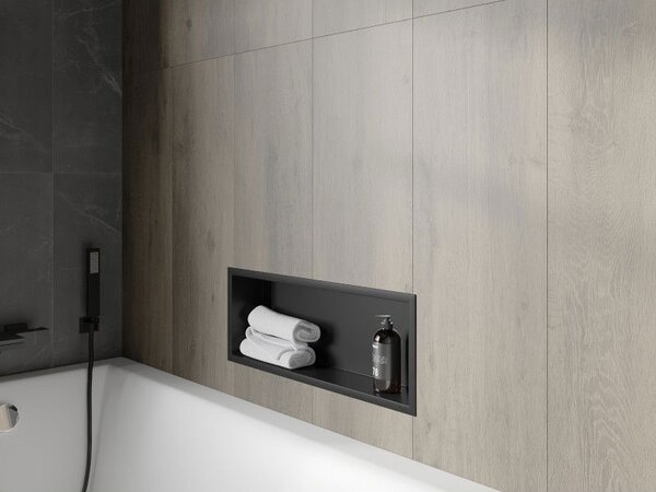 Mexen X-Wall-R falcolt polc peremmel 60 x 20 cm, fekete - 1970602010