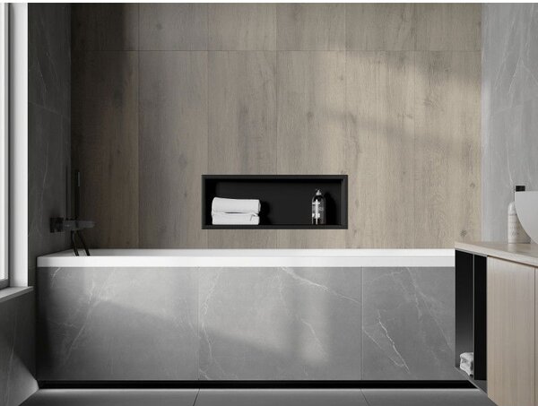 Mexen X-Wall-R falcolt polc peremmel 60 x 20 cm, fekete - 1970602010