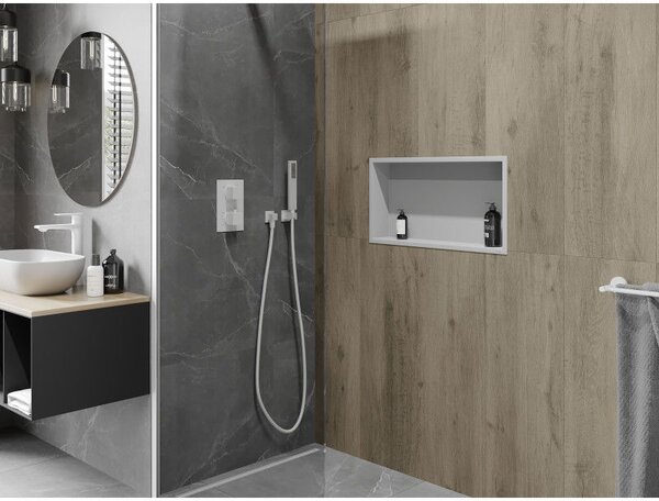Mexen X-Wall-R fali polc peremmel 60 x 30 cm, fehér - 1920603010