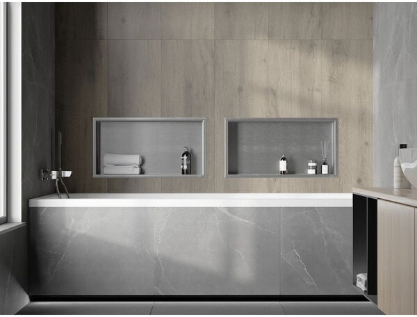 Mexen X-Wall-R fali polc gallérral 60 x 30 cm, inox - 1910603010