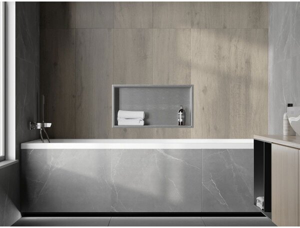 Mexen X-Wall-R fali polc gallérral 60 x 30 cm, inox - 1910603010