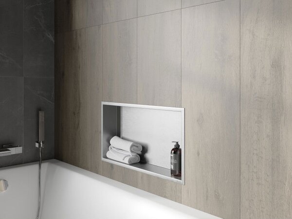 Mexen X-Wall-R fali polc gallérral 60 x 30 cm, inox - 1910603010