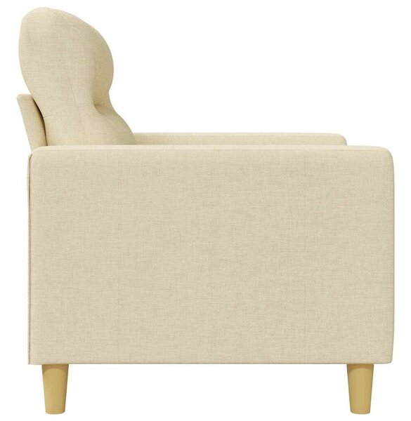 Krémszínű szövet kanapéfotel 60 cm