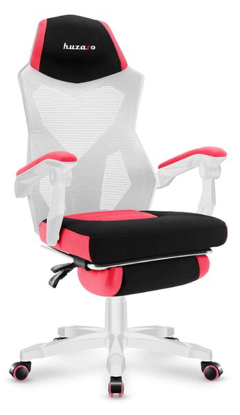 Huzaro Combat 3.0 Gamer szék lábtartóval #fehér-rózsaszín