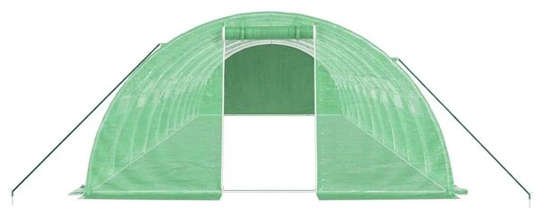 Acélvázas Melegház - 40 m² - Zöld