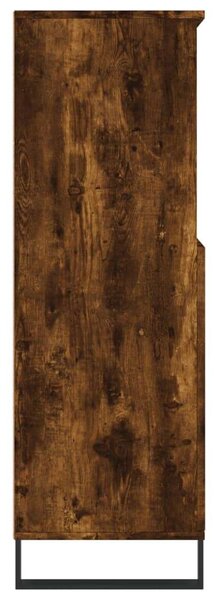 Füstös tölgy színű szerelt fa magasszekrény 60 x 36 x 110 cm