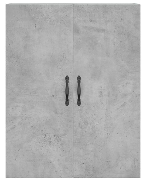 Betonszürke szerelt fa magasszekrény 69,5 x 34 x 180 cm