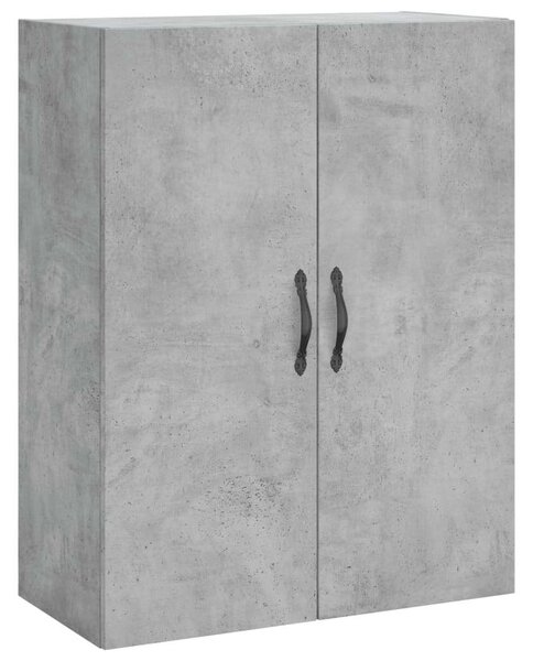 Betonszürke szerelt fa magasszekrény 69,5 x 34 x 180 cm
