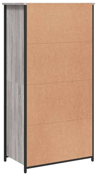 Fa Magasszekrény - Sonoma Szürke - 62x36x121,5 cm