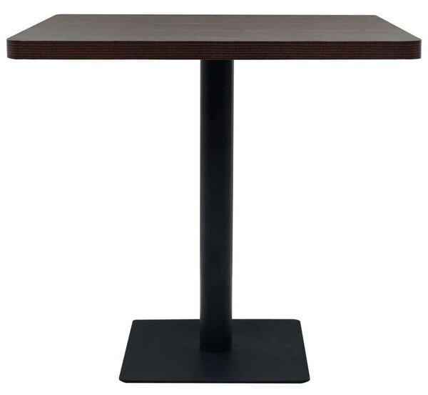 Bisztró Asztal - MDF/Acél - 80x80 cm