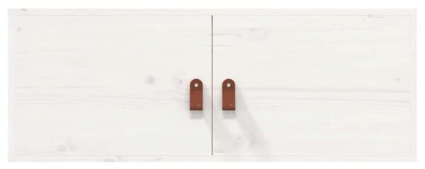 VidaXL 2 db fehér tömör fenyőfa faliszekrény 80 x 30 x 30 cm