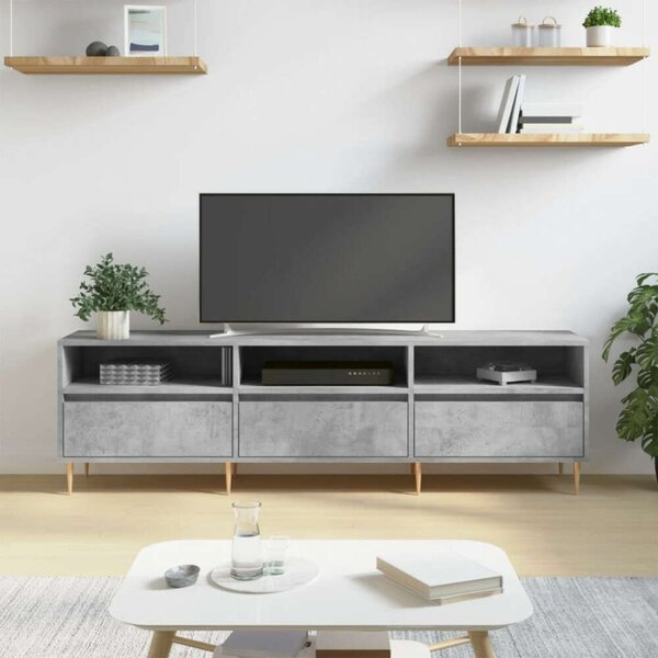 VidaXL TV-szekrény - Betonszürke - 150cm