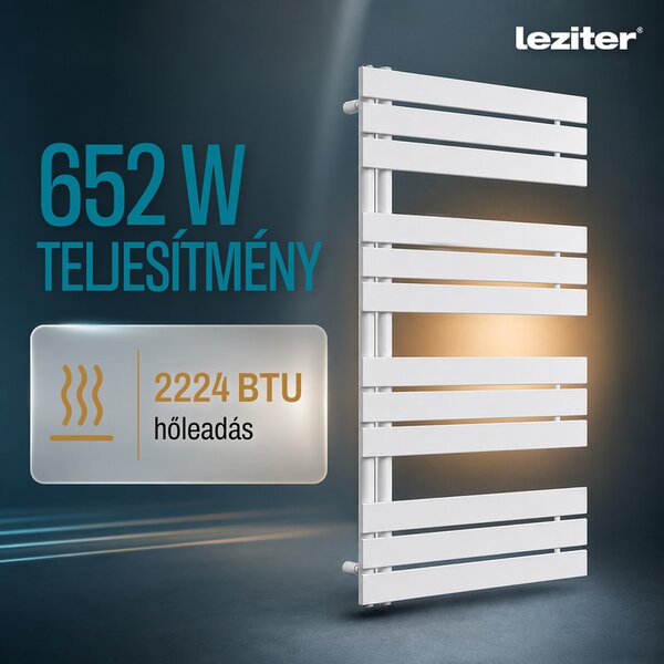 Solaro Design törölközőszárító radiátor 1200x600 mm fehér