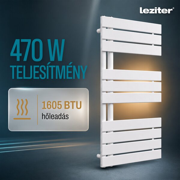 Solaro Design törölközőszárító radiátor 1000x500 mm fehér
