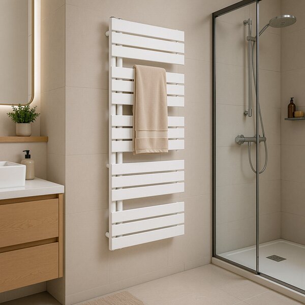 Solaro Design törölközőszárító radiátor 1400x600 mm fehér