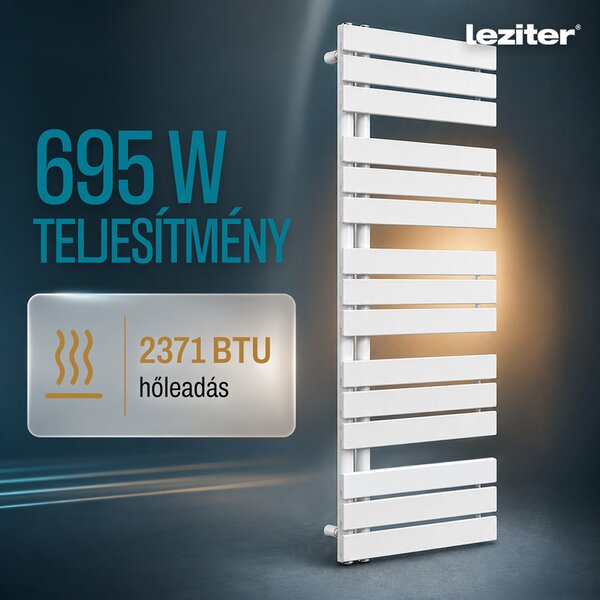 Solaro Design törölközőszárító radiátor 1400x500 mm fehér