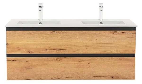 Vario Forte Mosdószekrény - 120 cm - Antracit-Tölgy