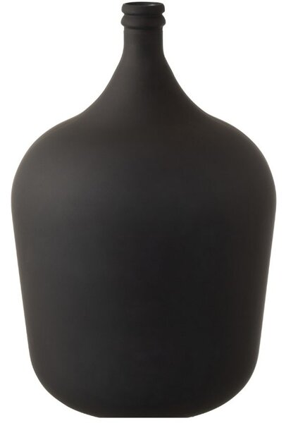 Matt fekete üvegváza J-line Olivius 56 cm