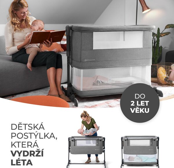 Kinderkraft babaöböl Neste Grow 2in1 bézs-melange