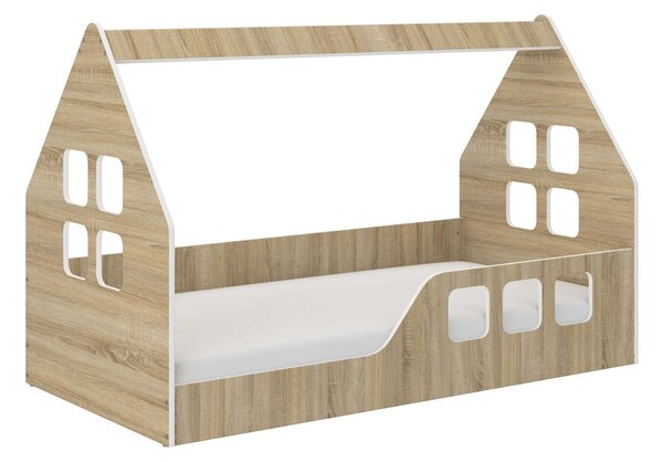 Montessori HÁZIKÓ gyerekágy SONOMA 160x80cm - ajándék matraccal - jobbos