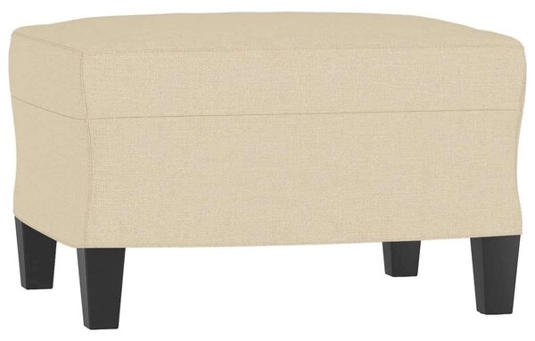 VidaXL krémszínű szövet kanapéfotel lábtartóval 60 cm
