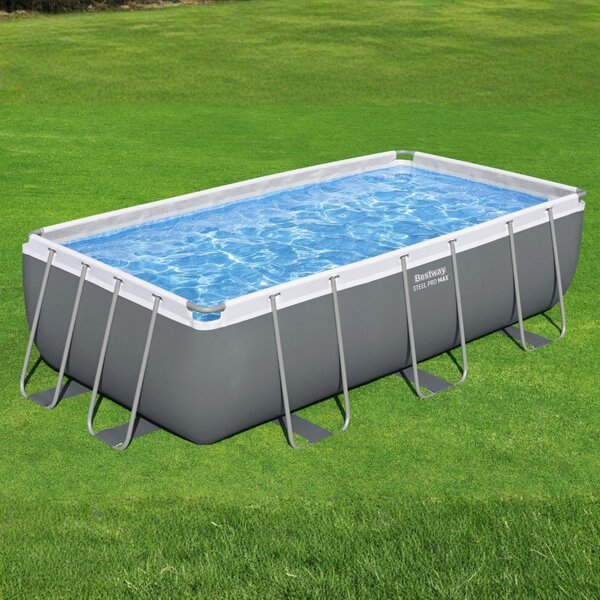 Bestway CAPRI szögletes fémvázas medence szett 404 x 201 x 100 cm