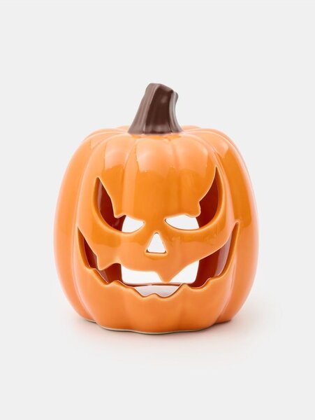 Sinsay - Halloween kerámia mécsestartó lámpás tök alakban - narancs