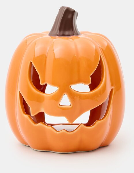 Sinsay - Halloween kerámia mécsestartó lámpás tök alakban - narancs