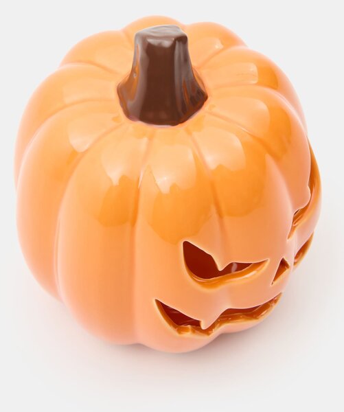Sinsay - Halloween kerámia mécsestartó lámpás tök alakban - narancs