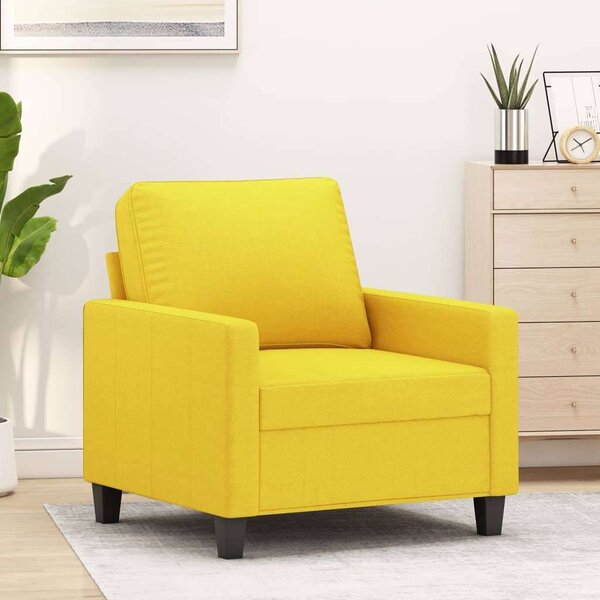VidaXL Sárga Szövet Fotel - 60 cm