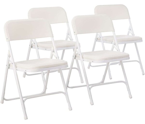 Timeless Tools Párnázott, összecsukható szék 4 db-os, fehér színben