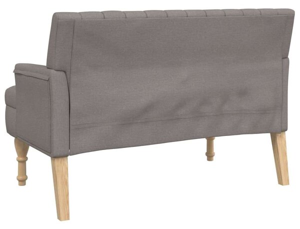 VidaXL tópszínű szövetpad párnákkal 113x64,5x75,5 cm